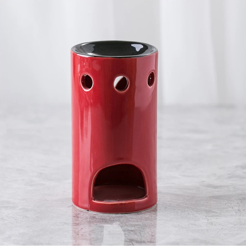 Queimador de Óleos Essenciais Vermelho