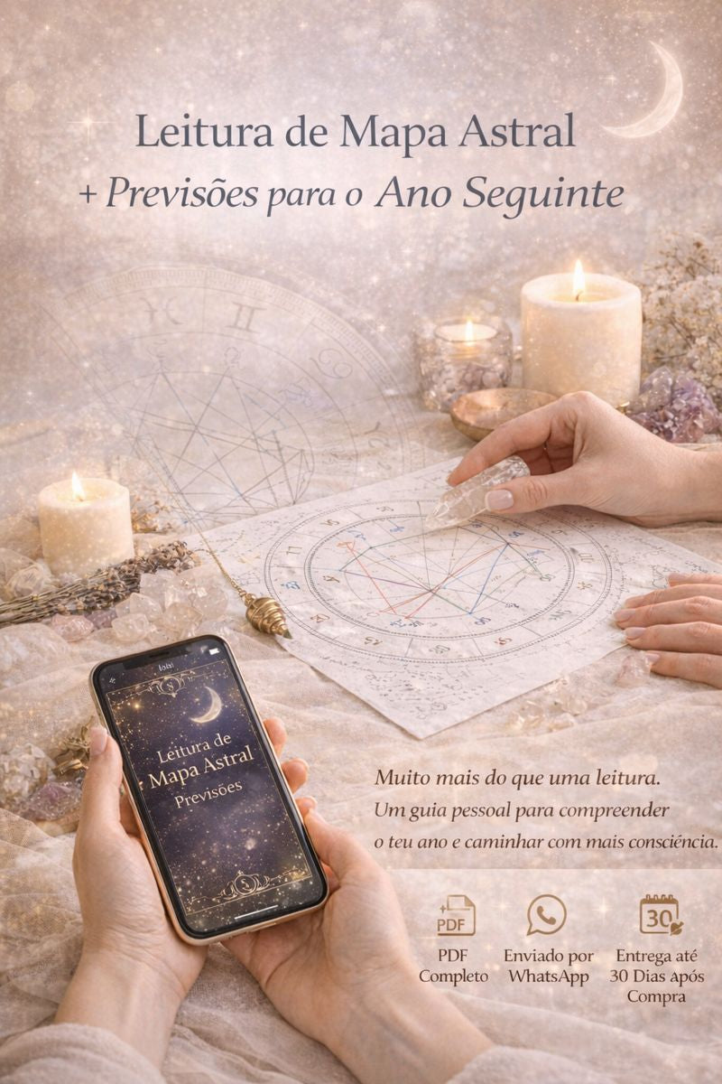 Leitura de Mapa Astral + Previsões para o Ano Seguinte