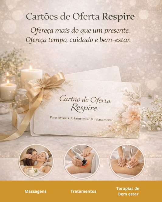 Cartão de Oferta Respire By Inês Crespo